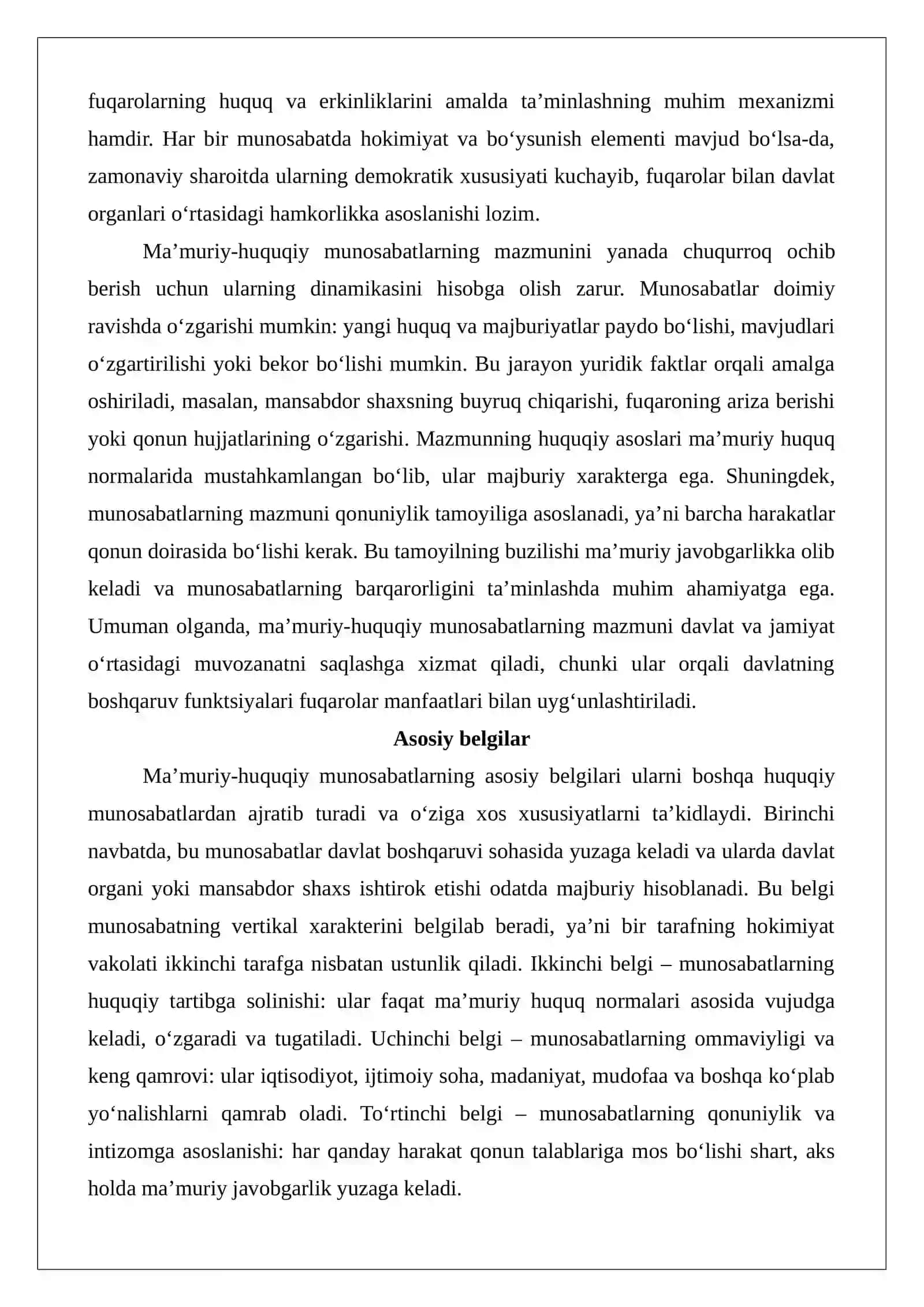 Ma’muriy-huquqiy munosabatlar va ularning turlari 4