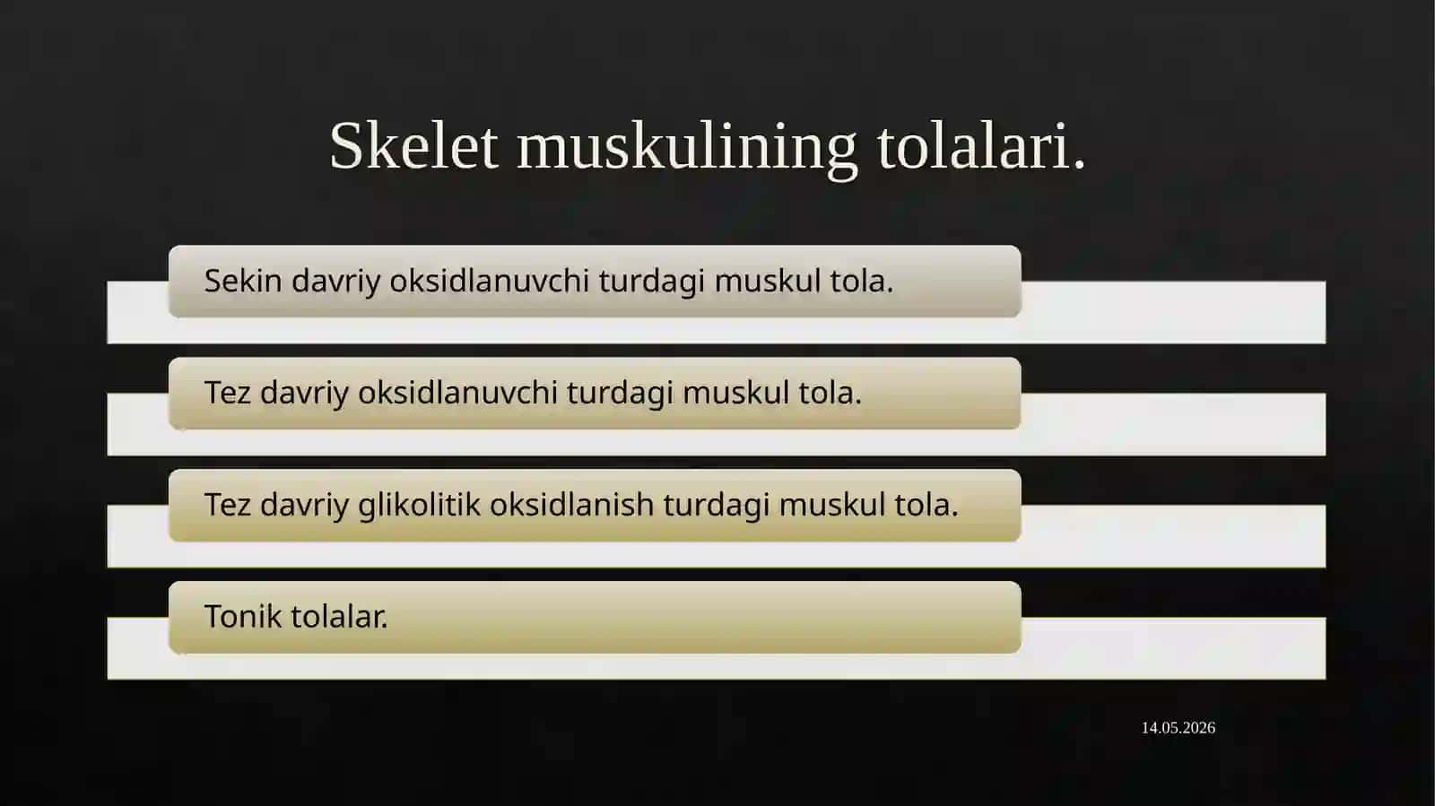 Muskullar fiziologiyasi 4
