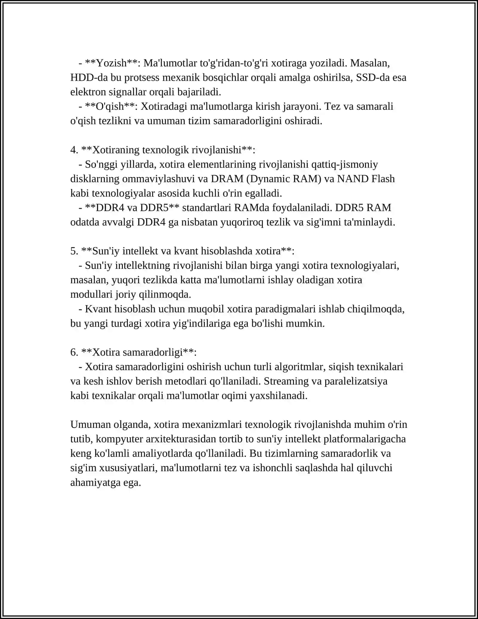 Xotira Mexanizmlari 4