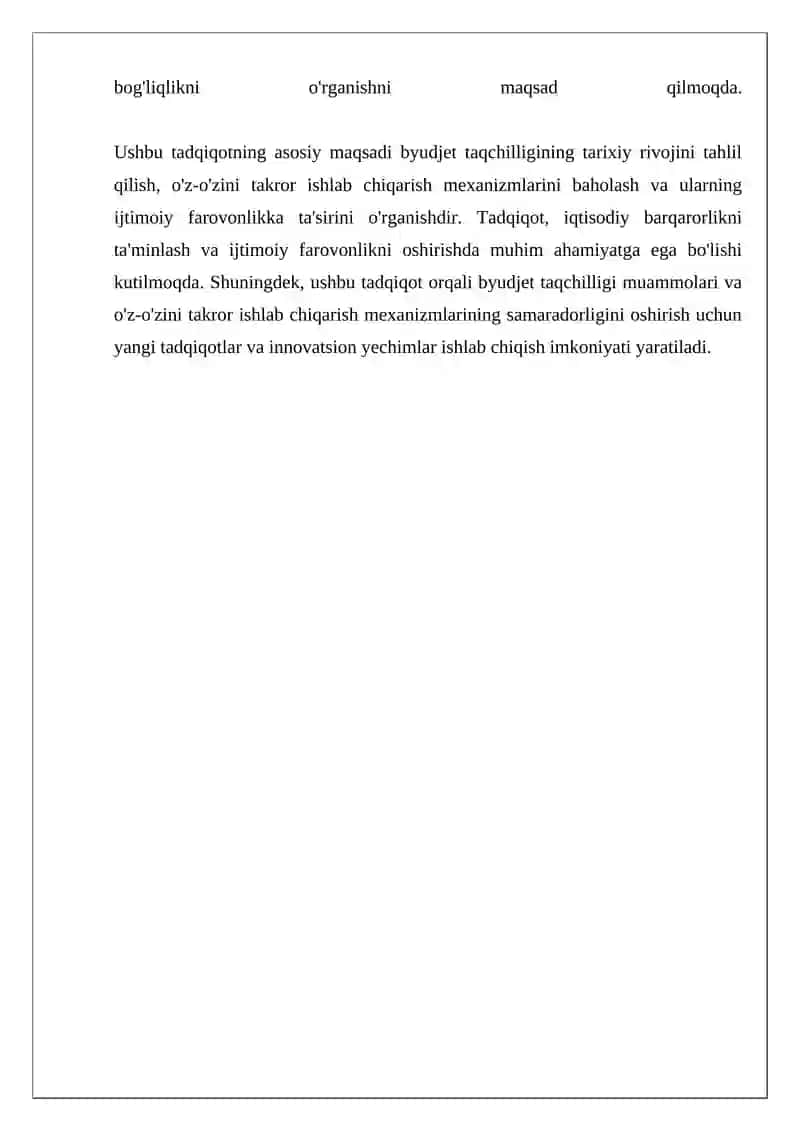 Byudjet taqchilligining sabablari va mexanizmlari 4