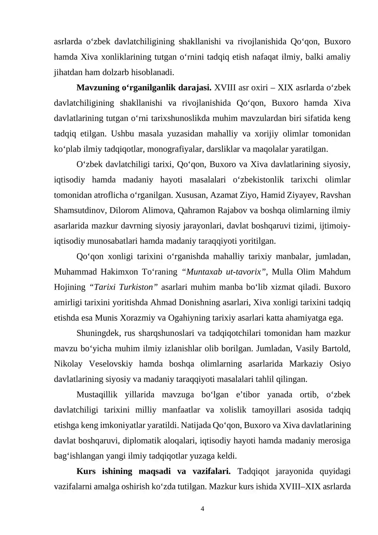 XVIII-XIX asrlarda O’zbek davlatchiligi rivojlanishi 4