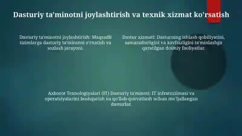 Axborot texnologiyalar dasturiy ta'minoti 4