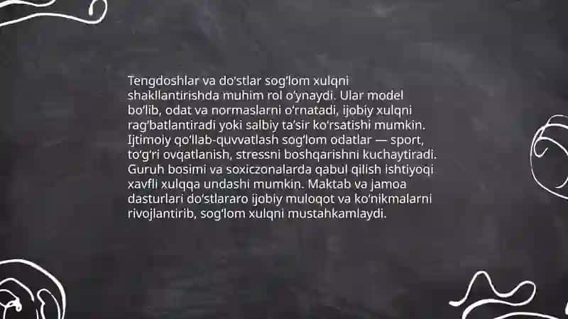 Sogʻlom xulqning ijtimoiy-psixologik omillari 4