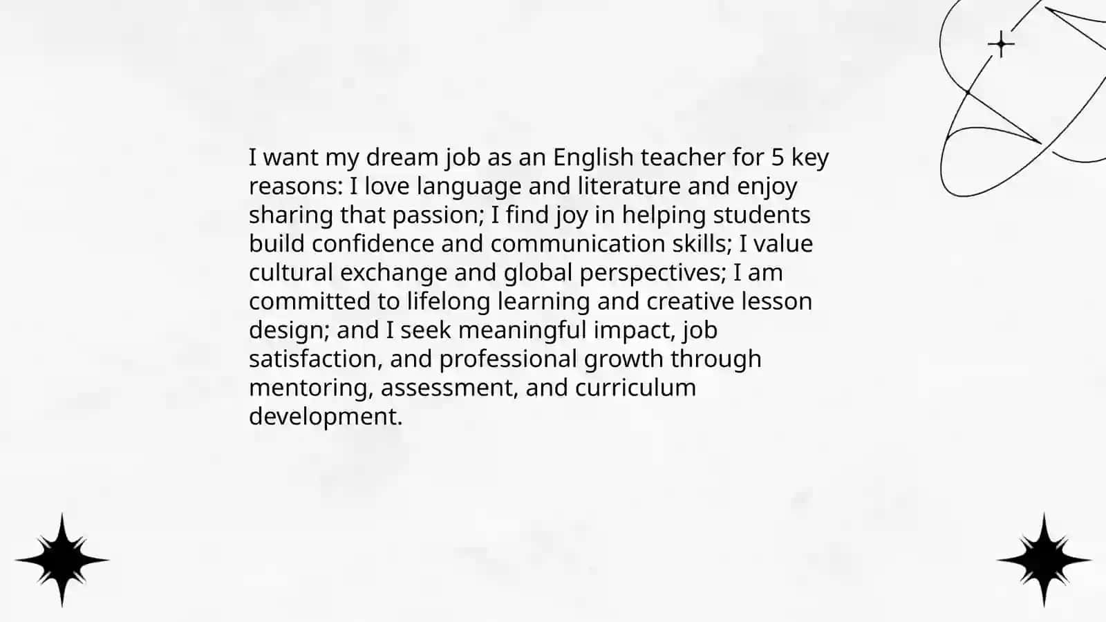 My dream job english teacher 4