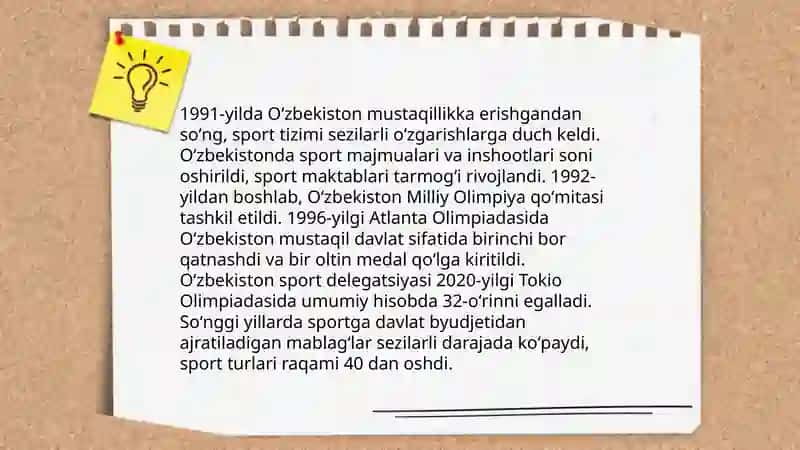Oʻzbekistonda jismoniy tarbiya tizimining tarixi 4