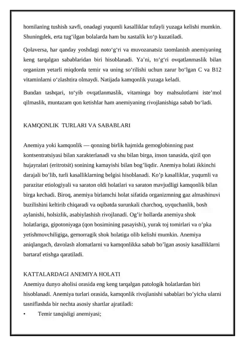 Kamqonlik (Anemiya) 4