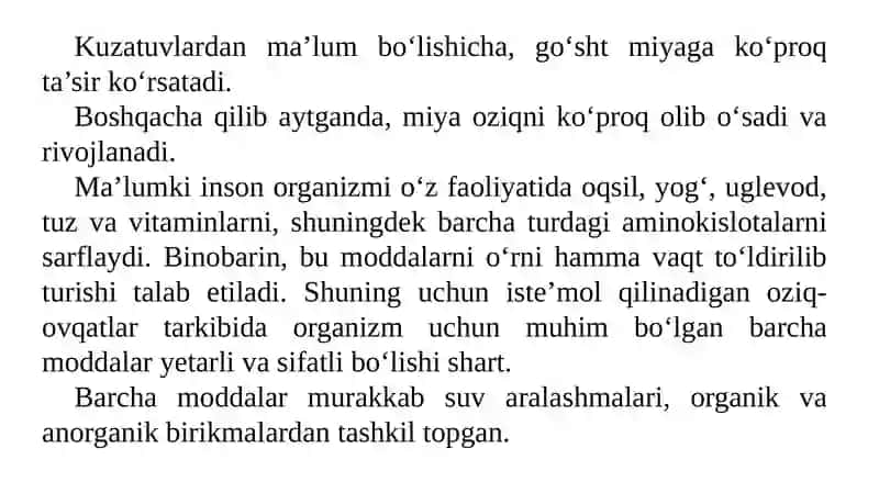 Go‘SHTNING MORFOLOGIK TUZILISHI 4