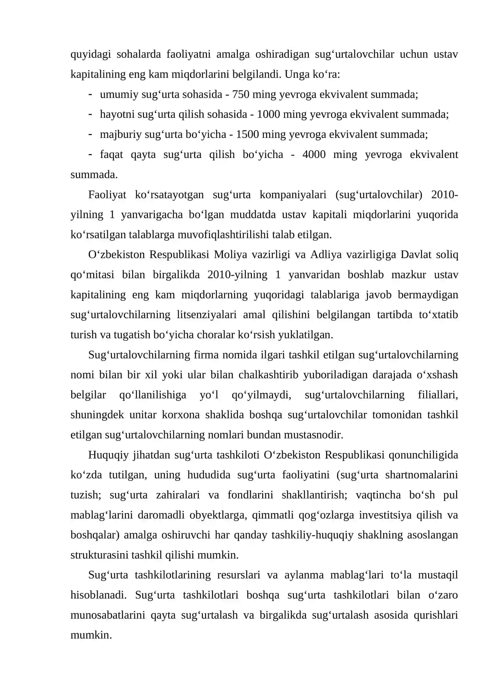 Sug‘urta kompaniyasining tashkiliy asoslari 4