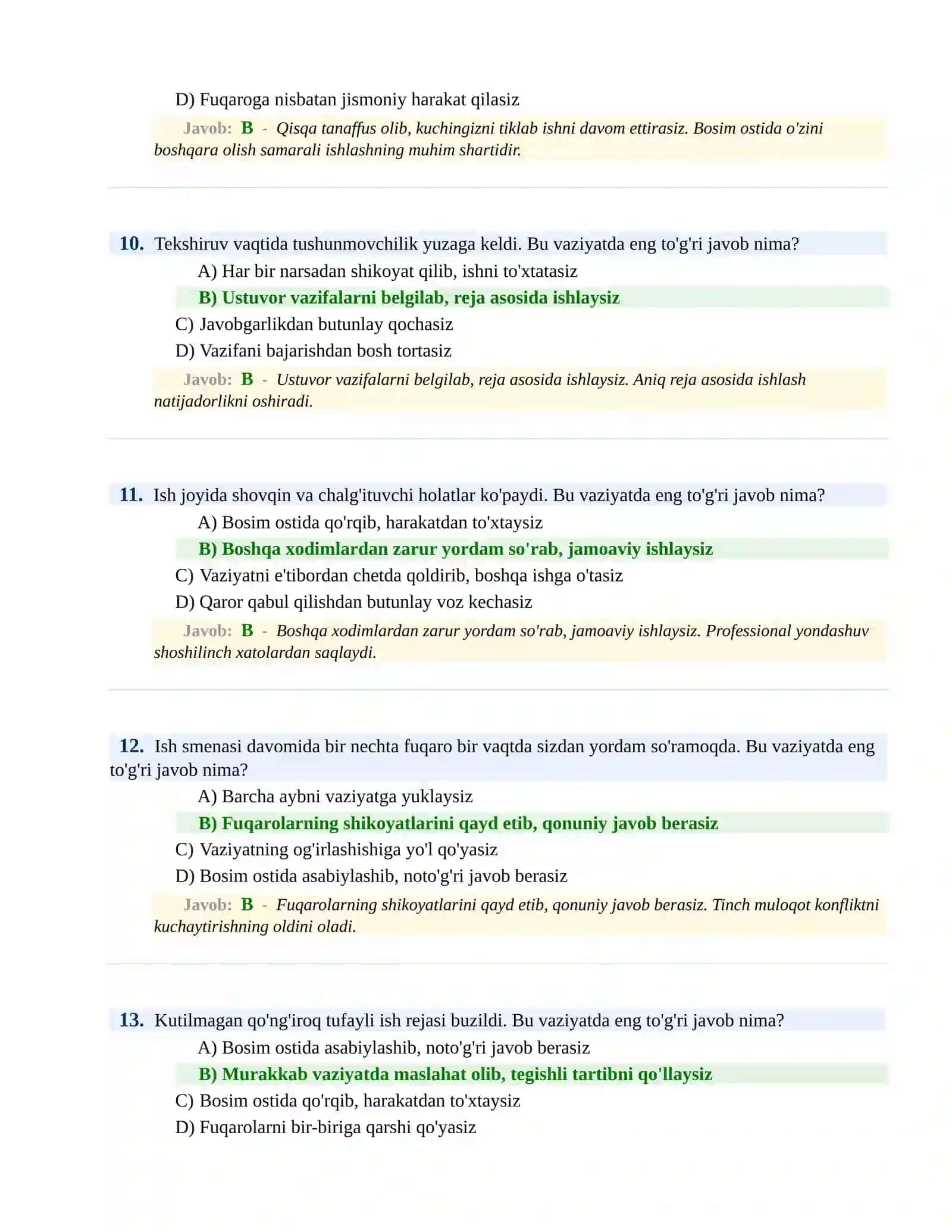 PSIXOLOGIK SINOV Testlari 4
