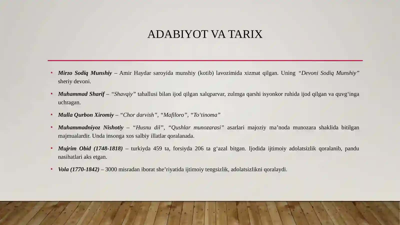 Buxoro amirligida madaniy hayot 4