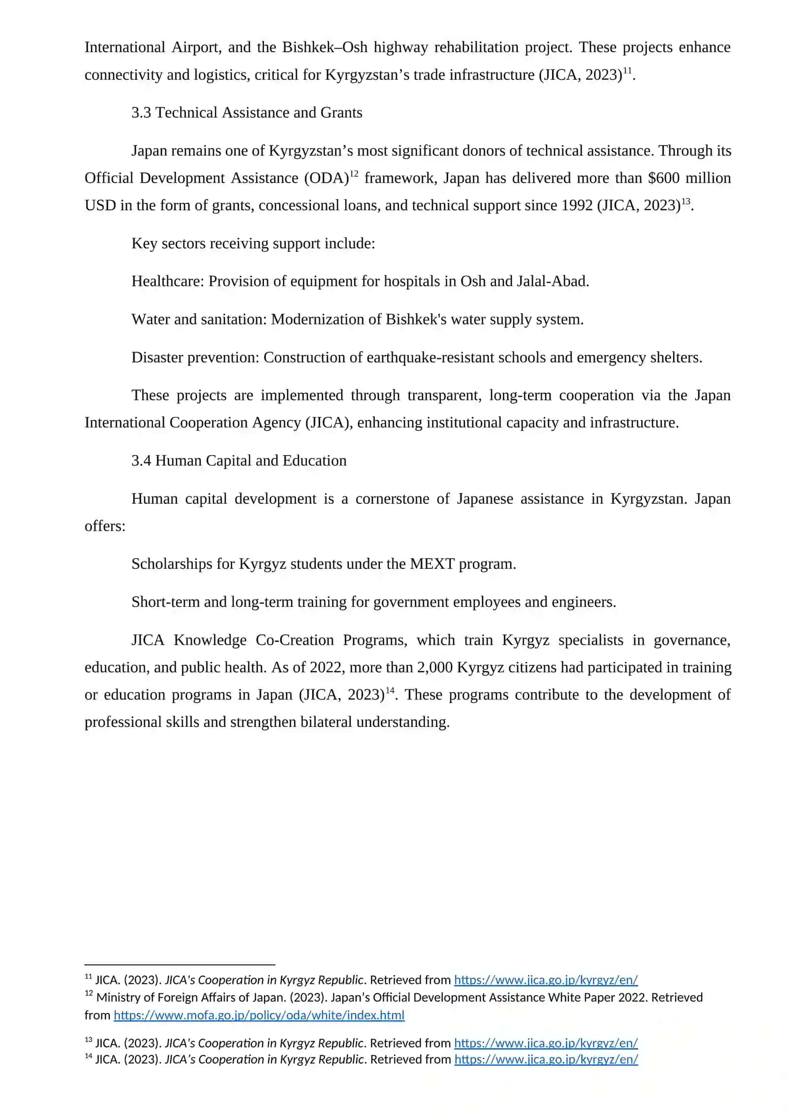 Analysis of the Development of Kyrgyzstan’s Modern Foreign Economic Relations with Japan 4