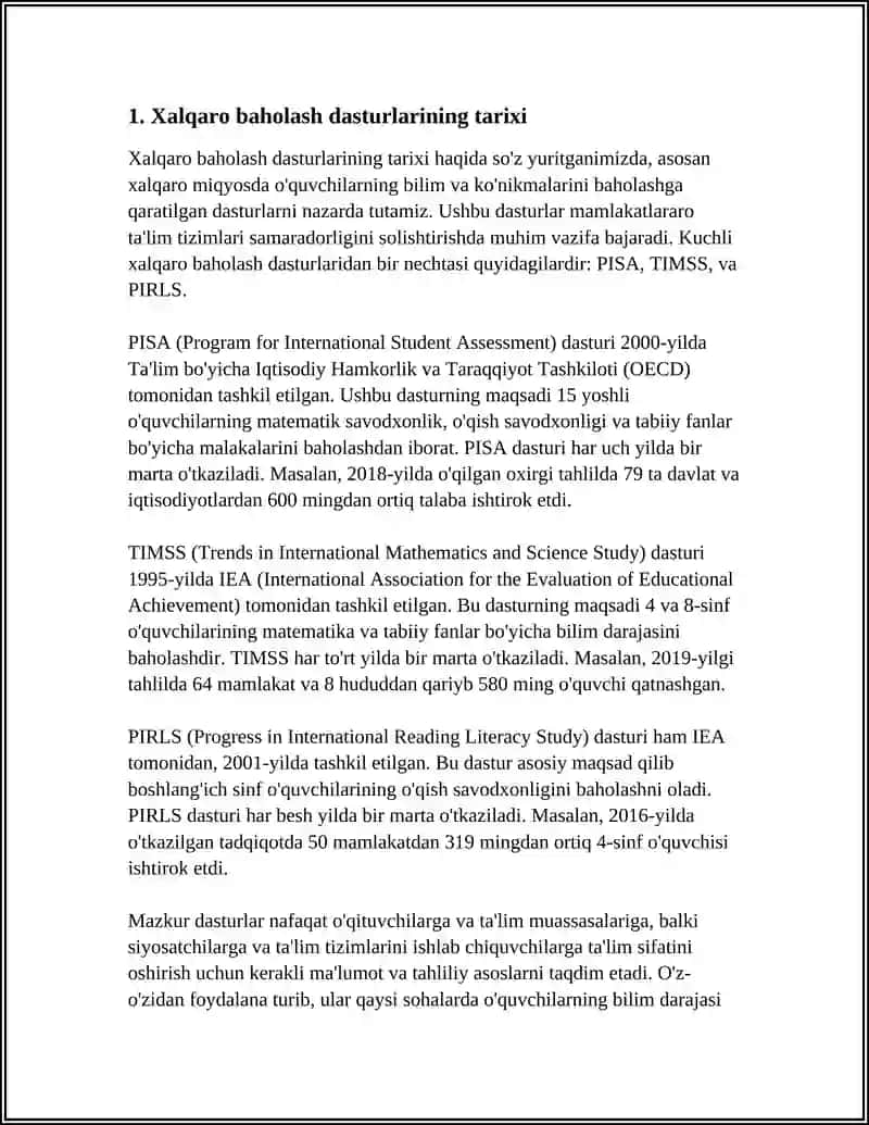 Xalqaro Baholash Dasturlarining Standartlari 4
