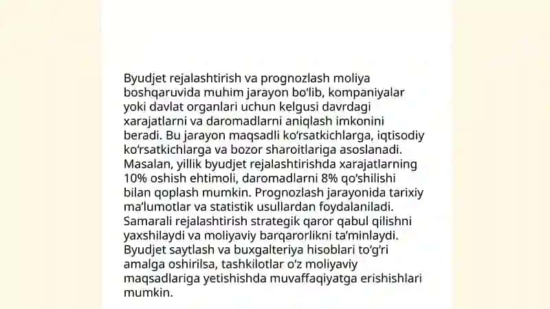 Byudjetlashtirish va byudjetli boshqarish 4