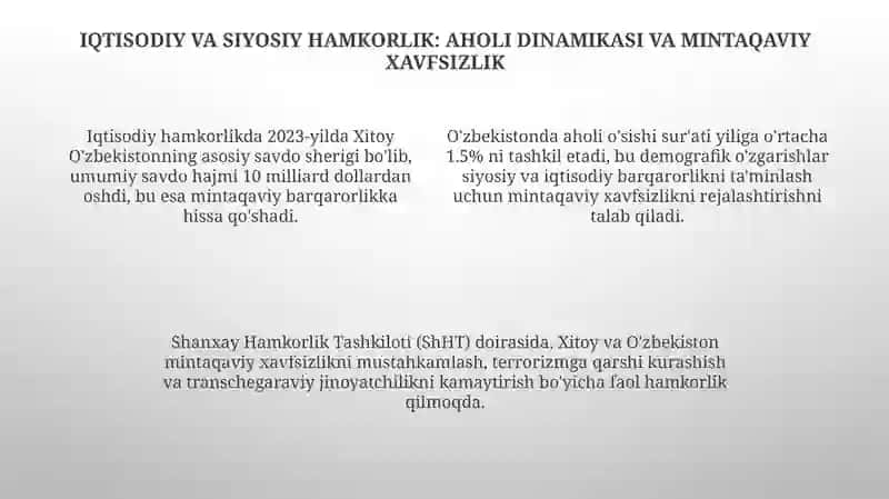 Xitoy va O'zbekiston: Tarix, Til va Madaniyat 4