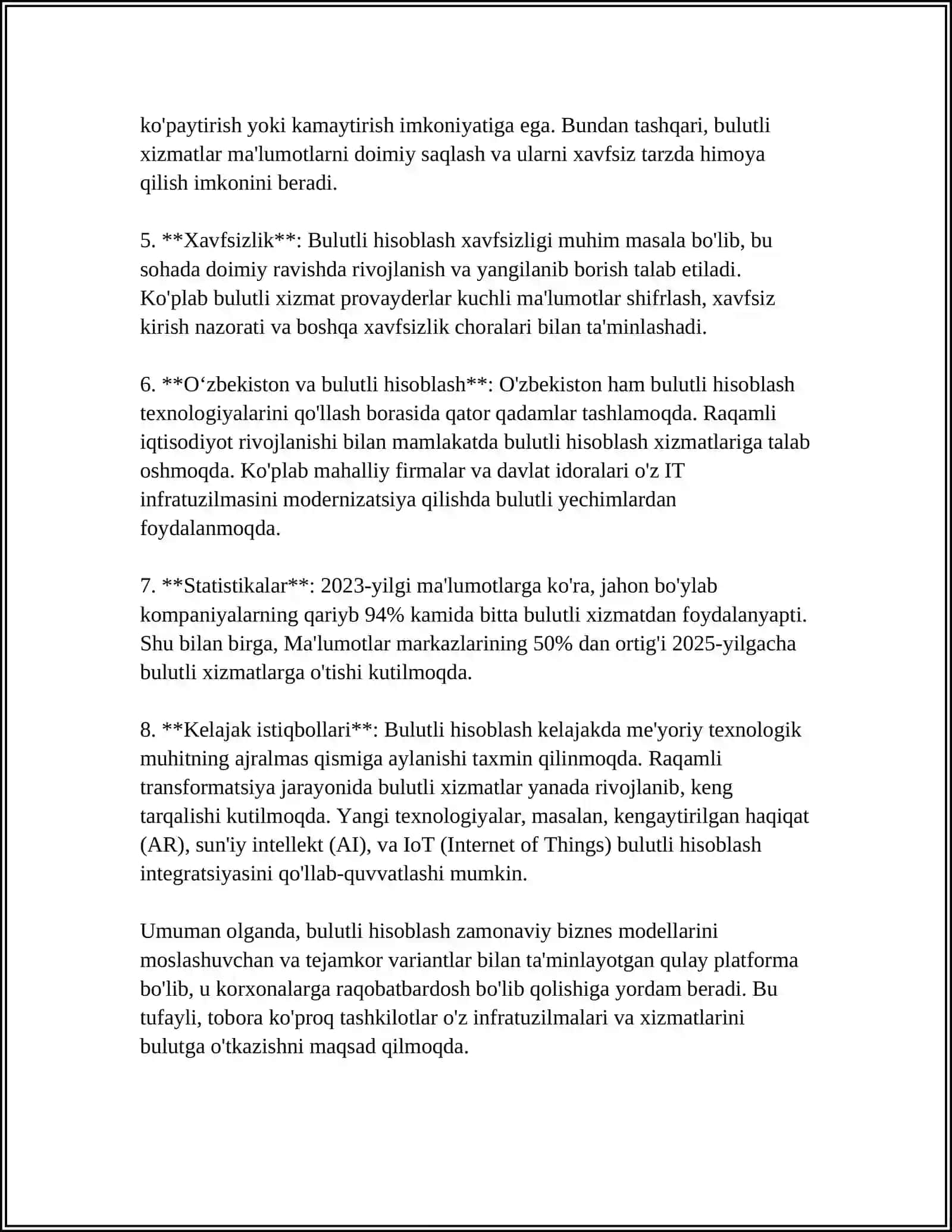 Bulutli hisoblash asoslari 4