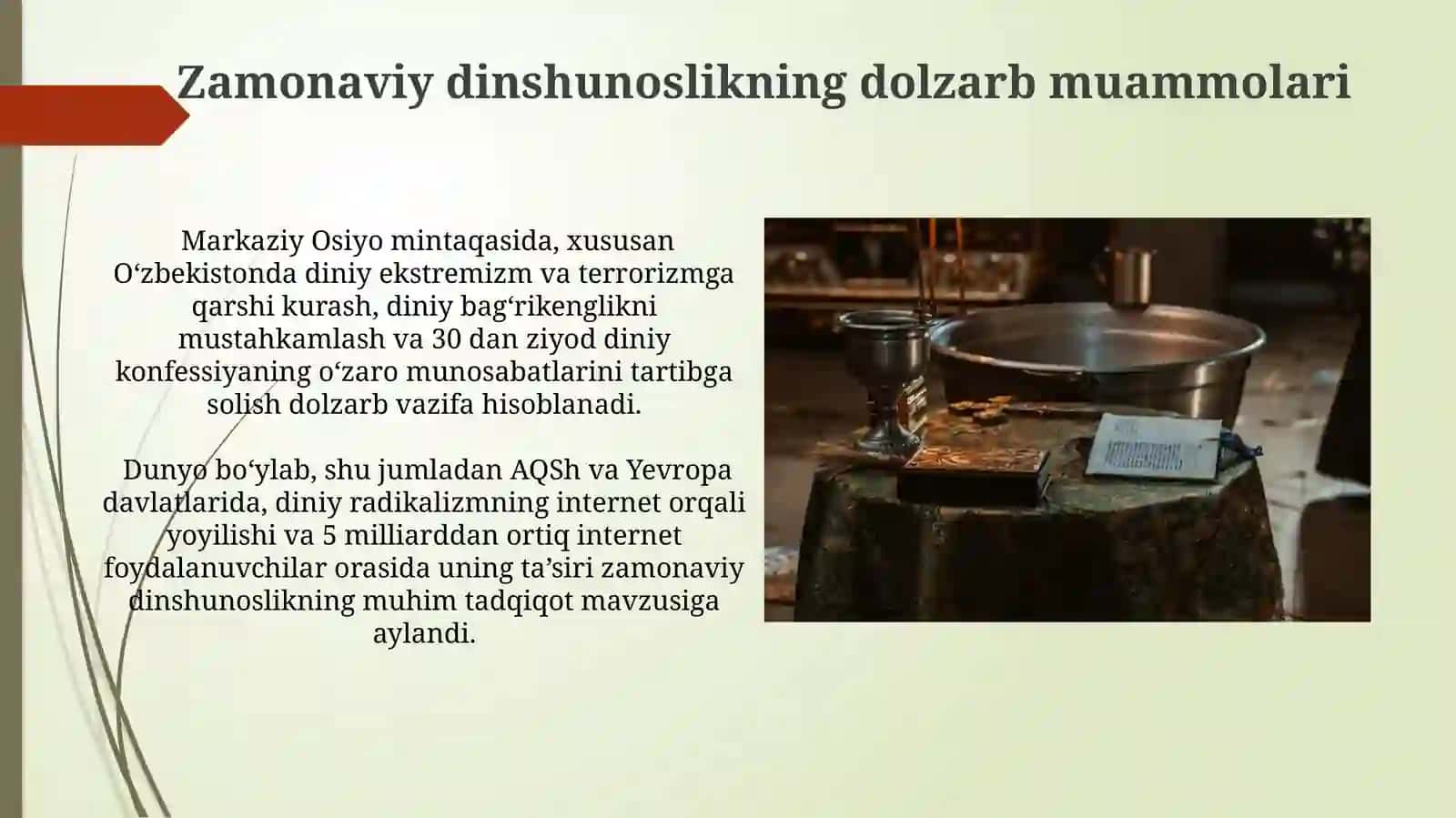 Dinshunoslik fanining predmetivafunksiyalari 4
