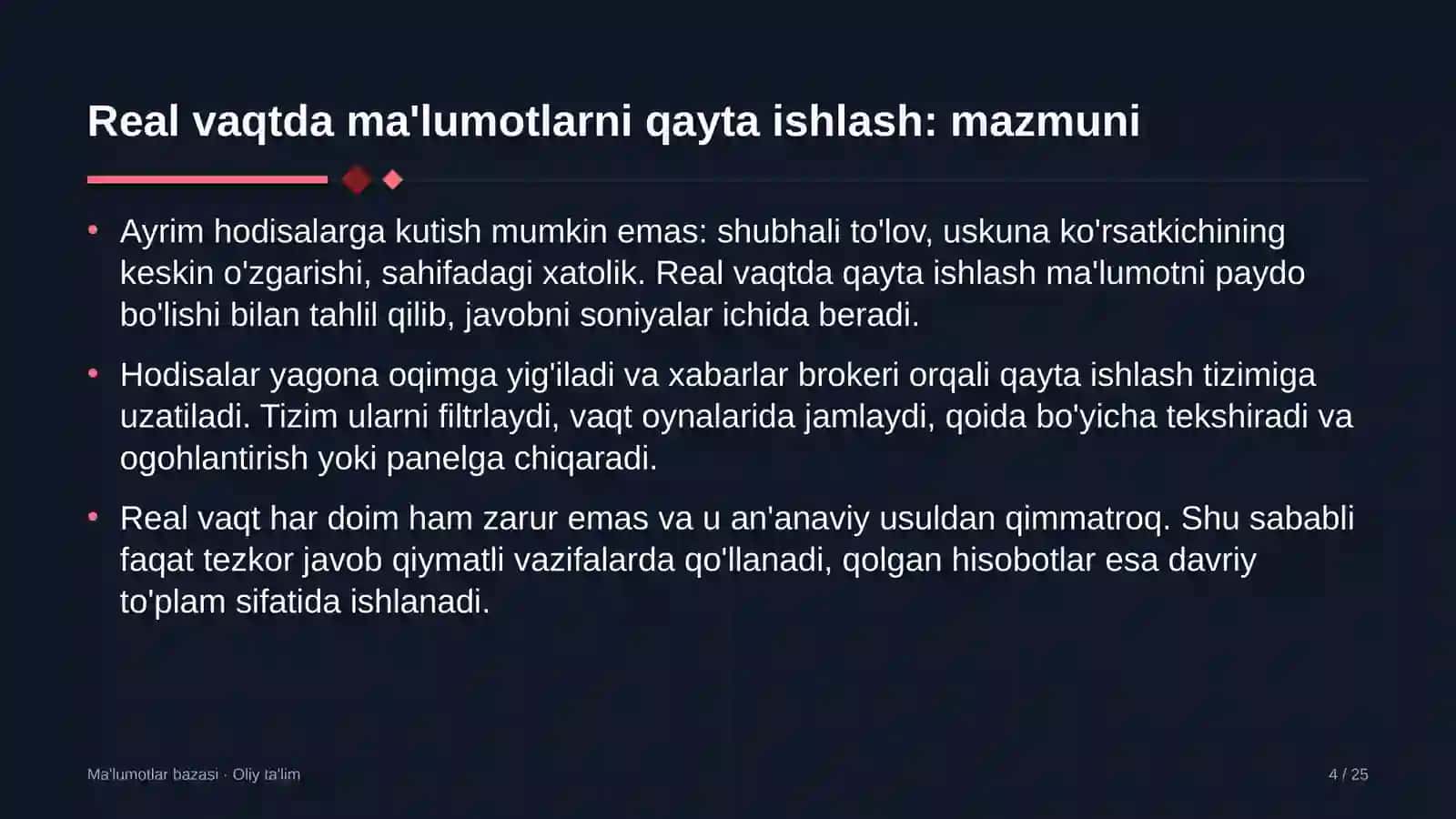 yoga studiyalarida real vaqtda ma'lumotlarni qayta ishlash 8277 4