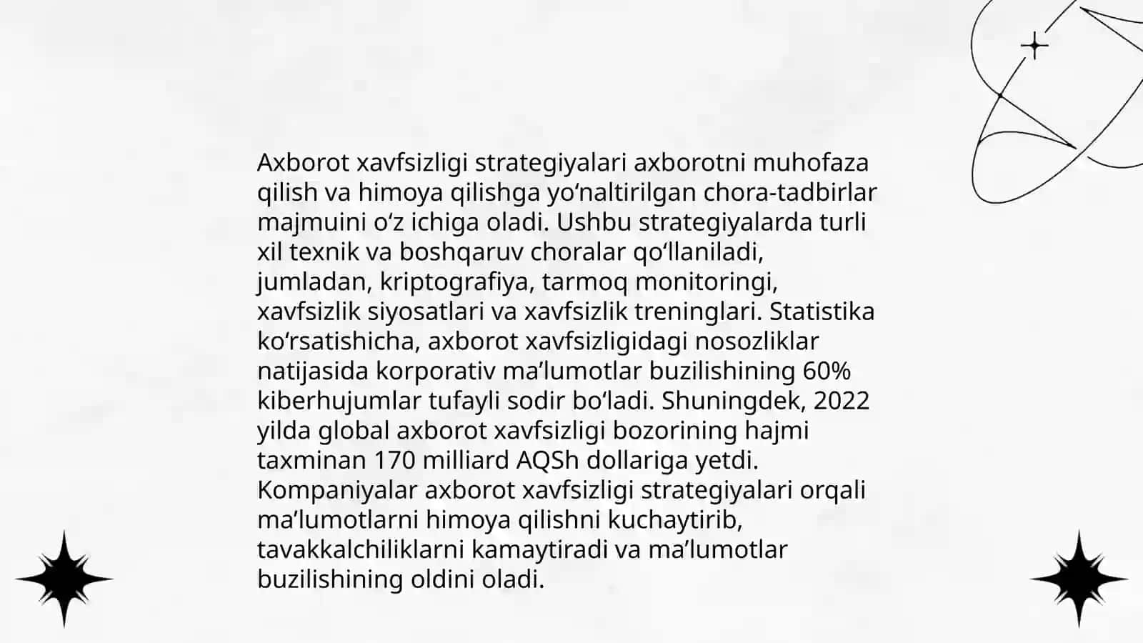 Axborot xavfsizligi va axborotlami himoyalash usullari 4