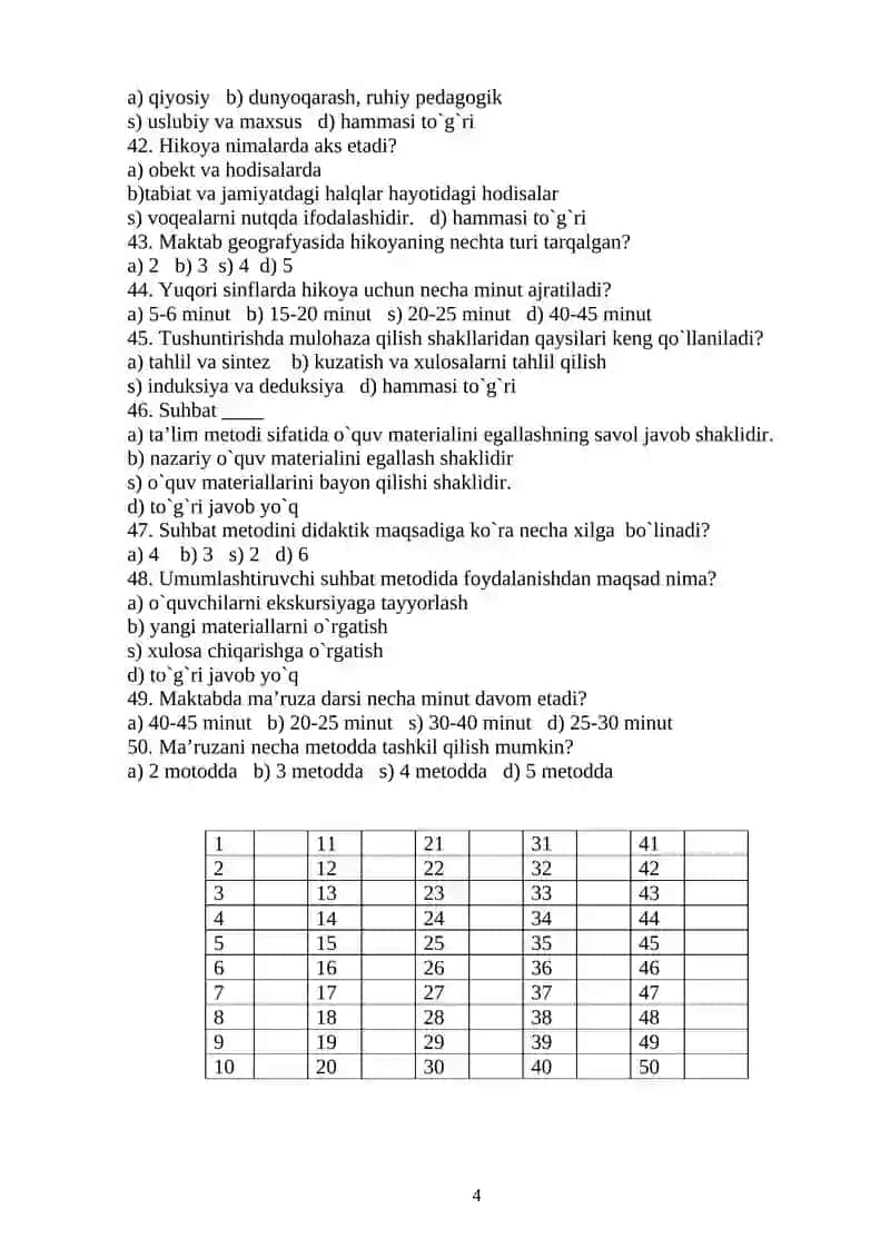 GEORAFIYA O`QITISH METODIKASI 4