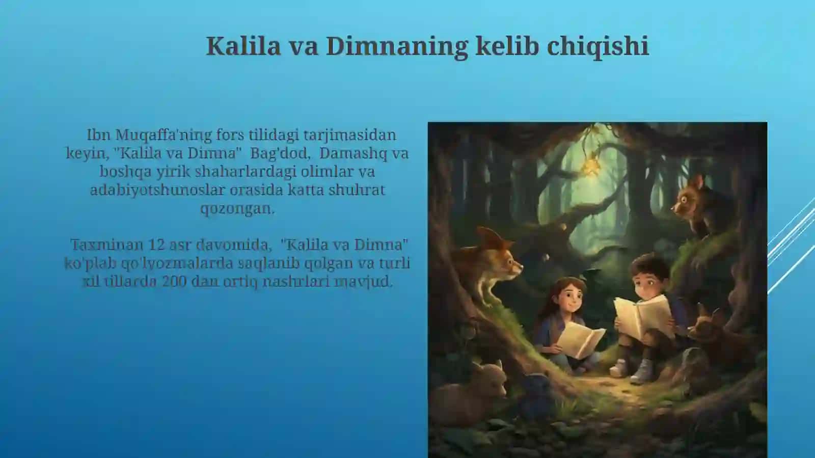 Qalila va Dimna hikoyalari tarixi 4