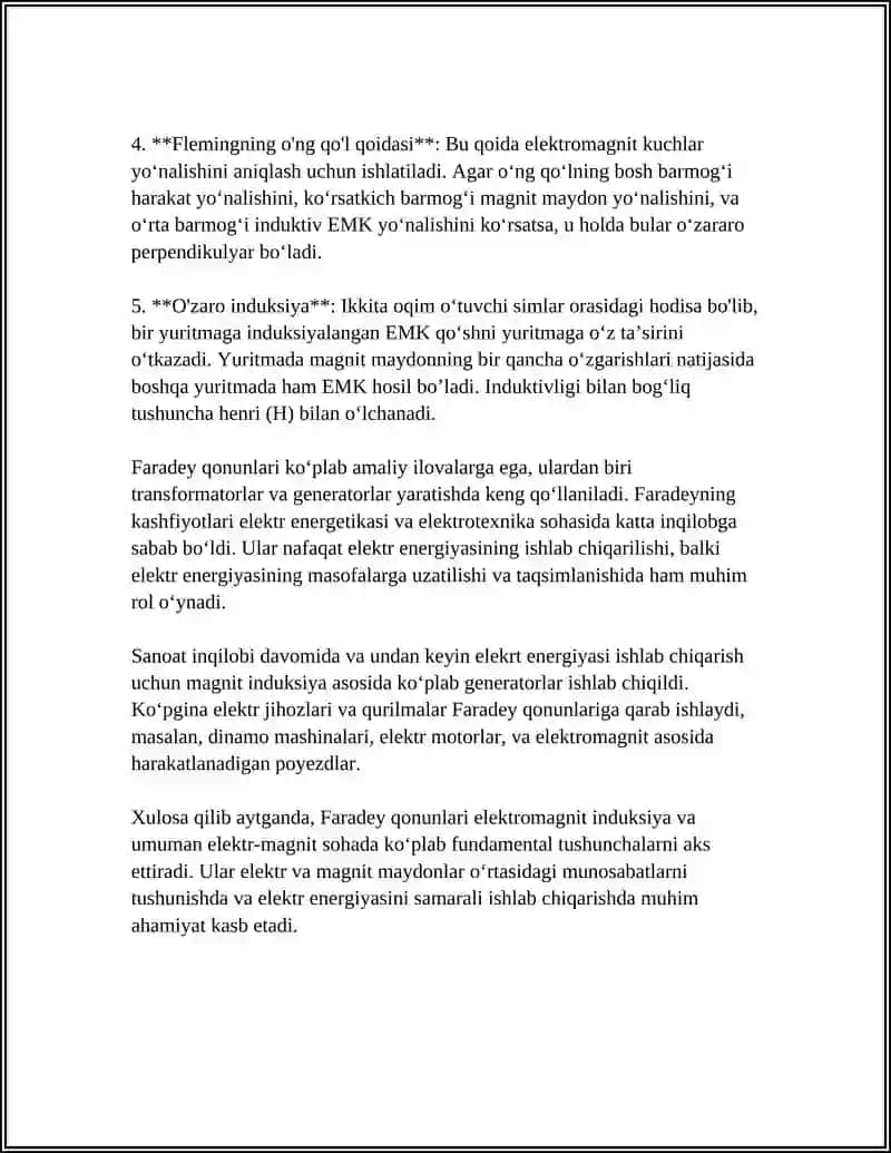 FARADEY QONUNLARINI О‘RGANISH 4