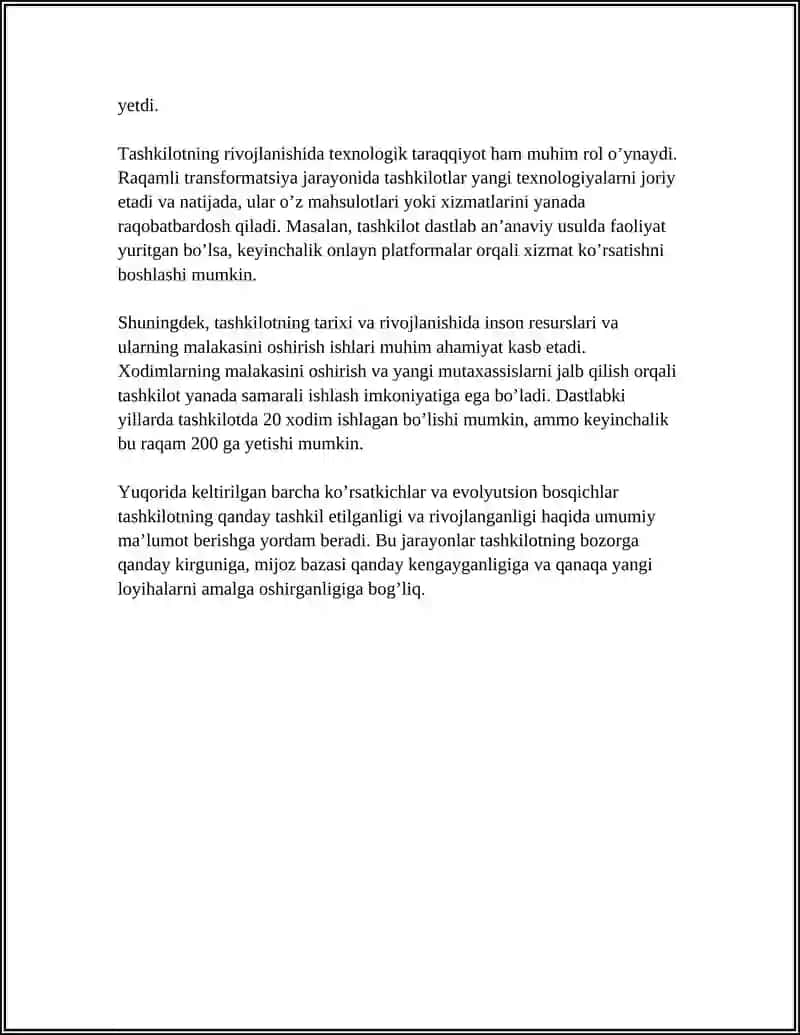 Tashkil etilish tarixi va rivojlanishi 4