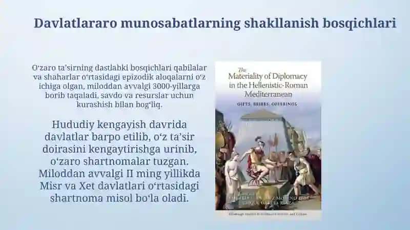 Qadimgi Xalqaro Munosabatlar va Diplomatiya 4