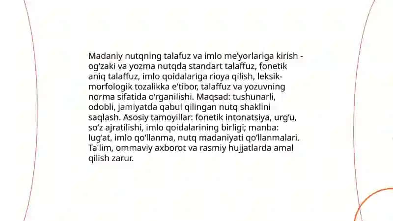 Madaniy nutqning talafuz va imlo me’yorlari 4