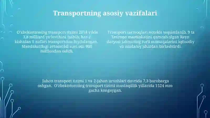 Jahon transport geografiyasi 4
