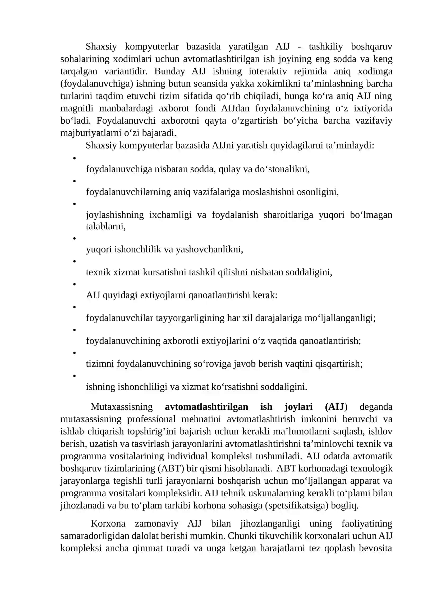 Avtomatlashtirilgan ish joylarning texnik vositalari 4