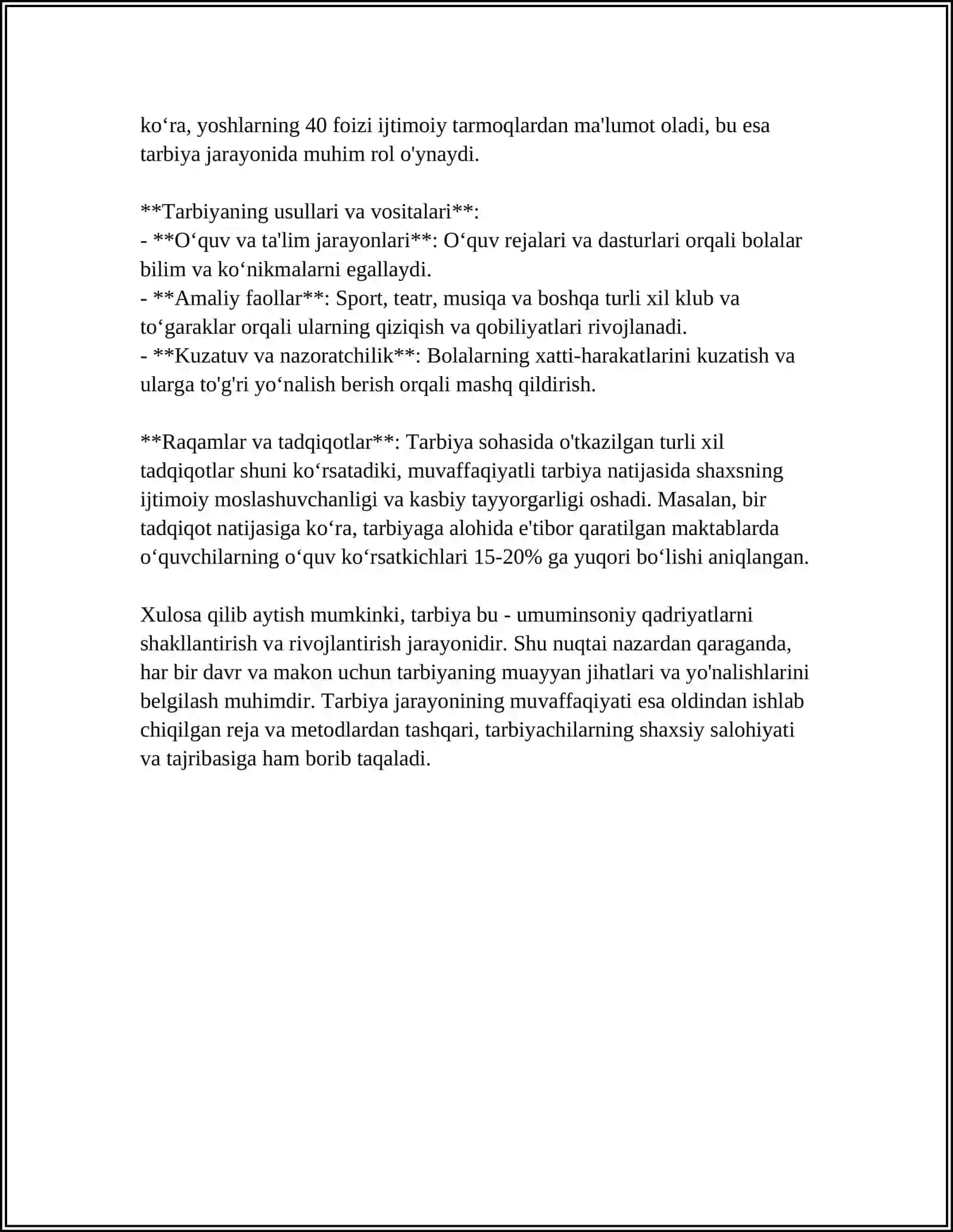 TARBIYANING MAQSAD VA VAZIFALARI 4