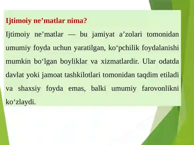 MAHOLINI IJTIMOIY HIMOYALASH ASOSLARI 4