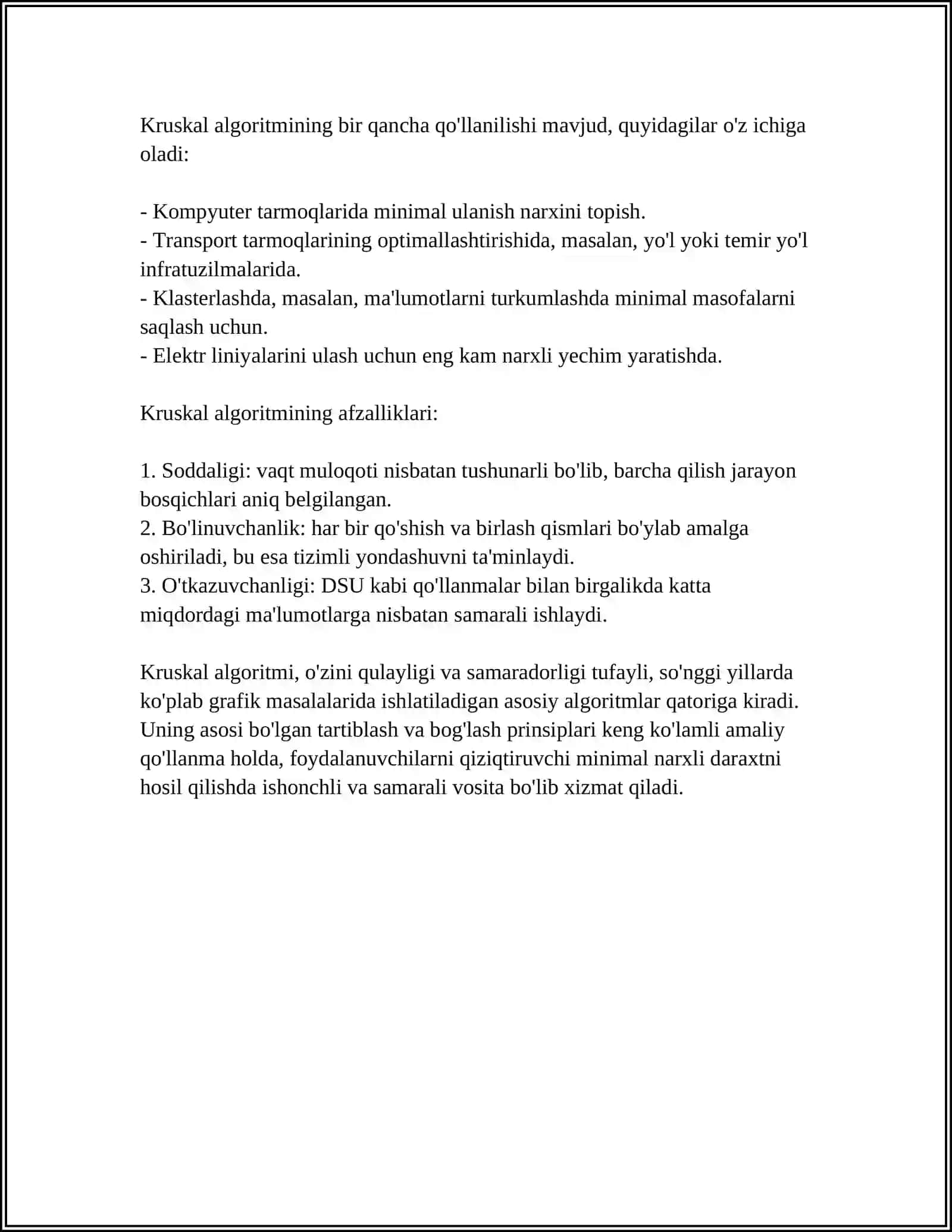 KRUSKAL ALGORITMI 4