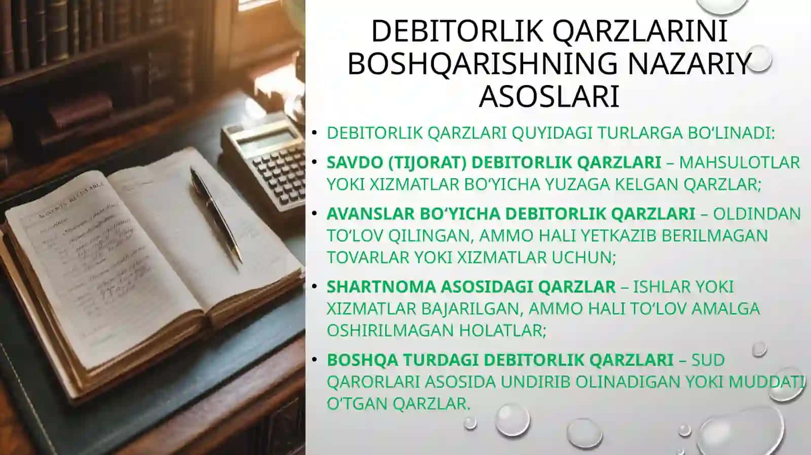 Sanoat korxonasining debitorlik qarzlarini boshqarish 4