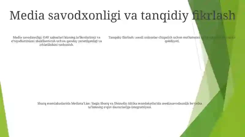 Sharq Mamlakatlarida MediataʼLim 4