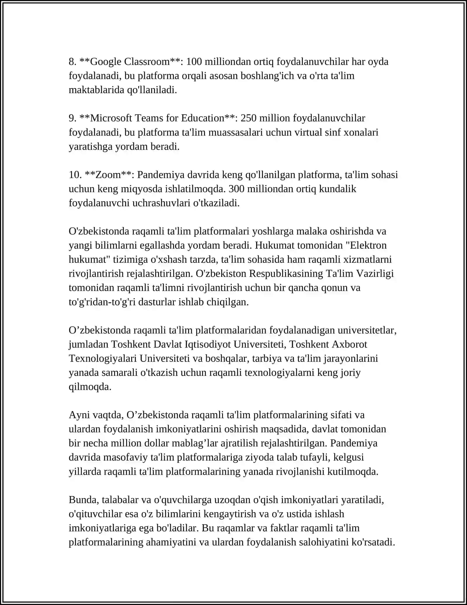 ELEKTRON TA’LIM RIVOJINING YETAKCHI TENDENSIYALARI 4