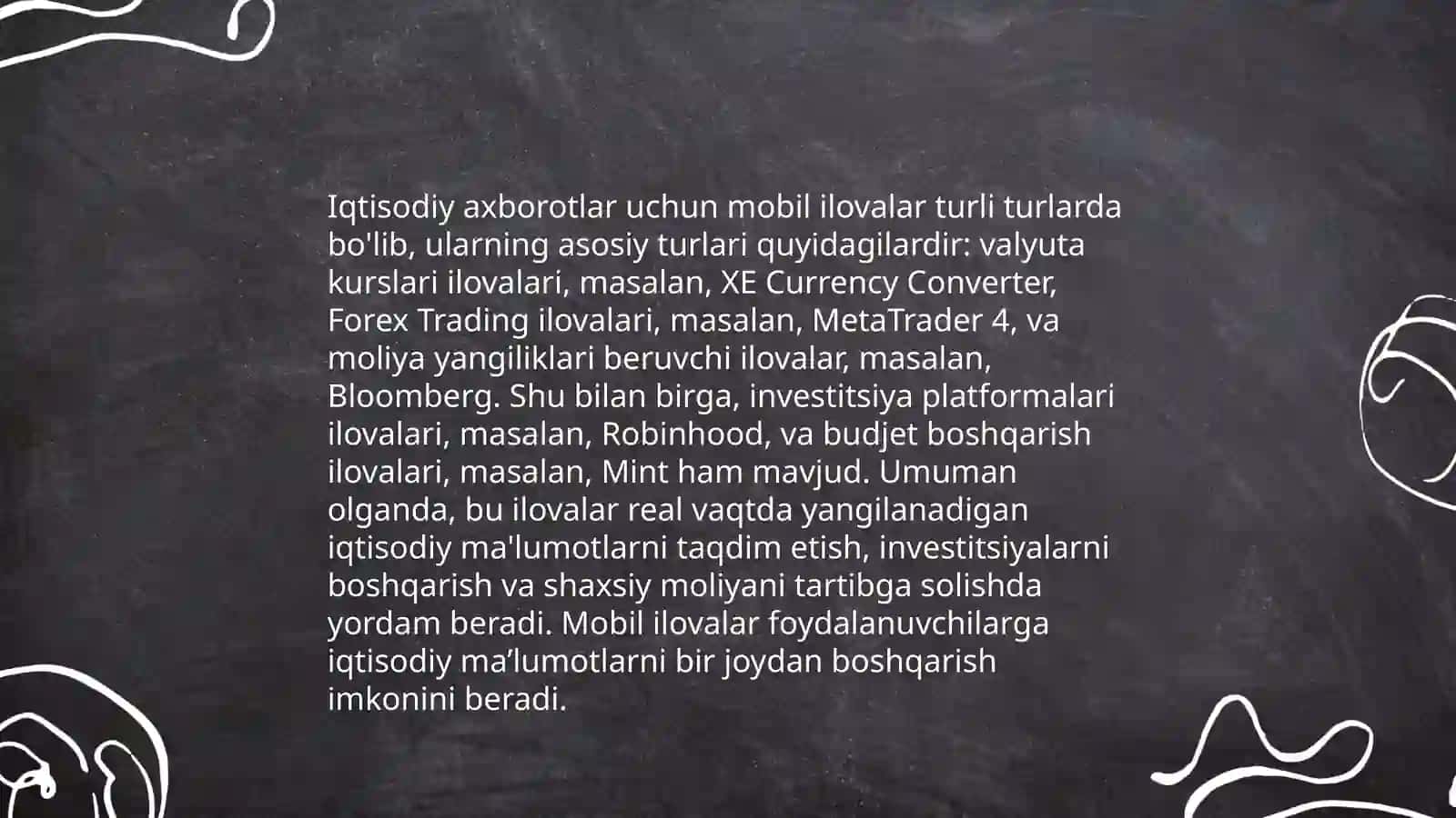 Iqtisodiy axborotlarni qayta ishlash jarayonida mobil ilovalardan foydalanish texnologiyalari 4
