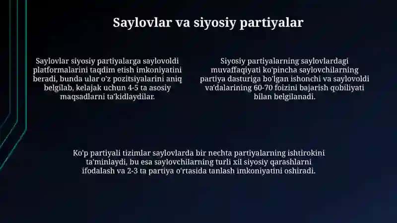 Siyosiy Institutlar va Tizimlar 4
