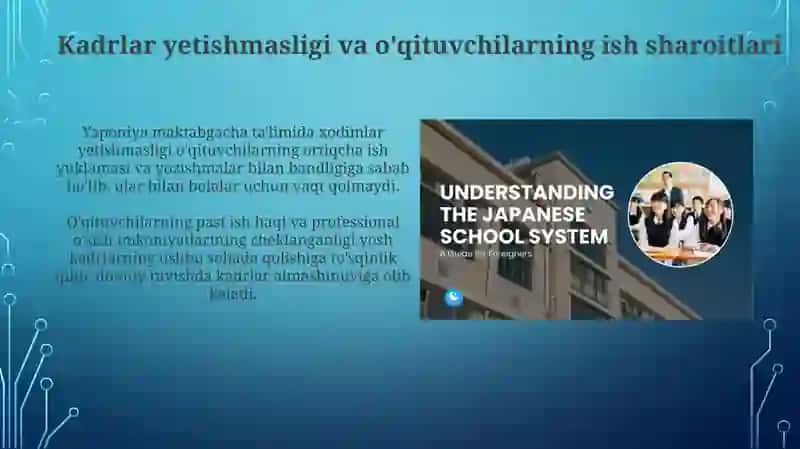Yaponiya maktabgacha ta'lim tizimidagi muammolar 4