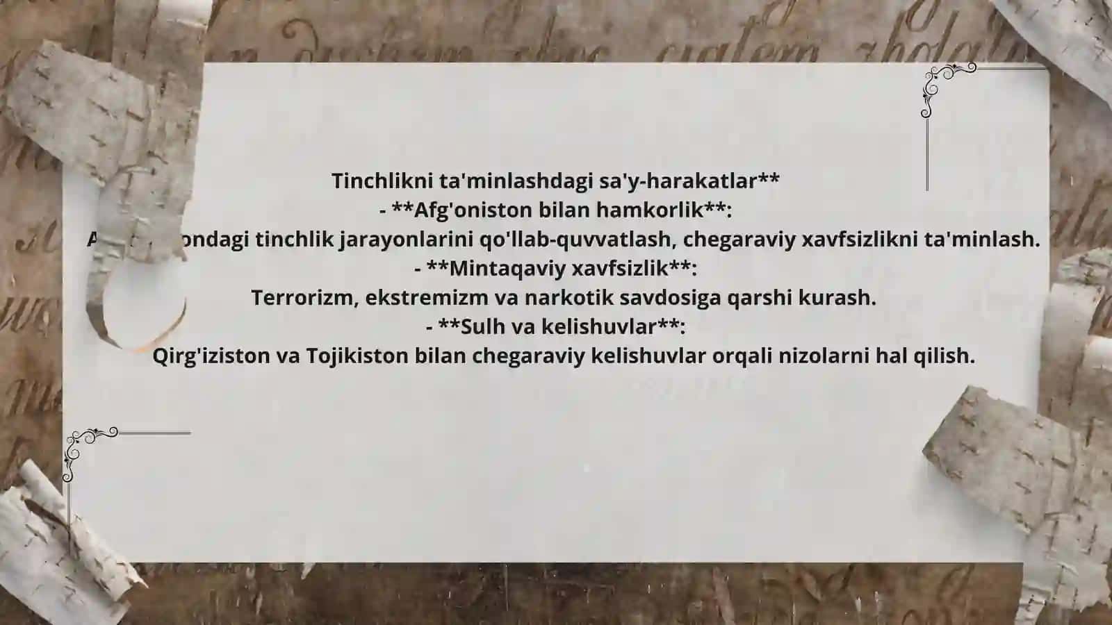 O'zbekistonning mintaqaviy siyosati 4