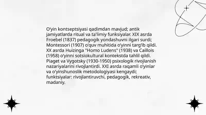 O'yin faoliyati nazariyasi 4