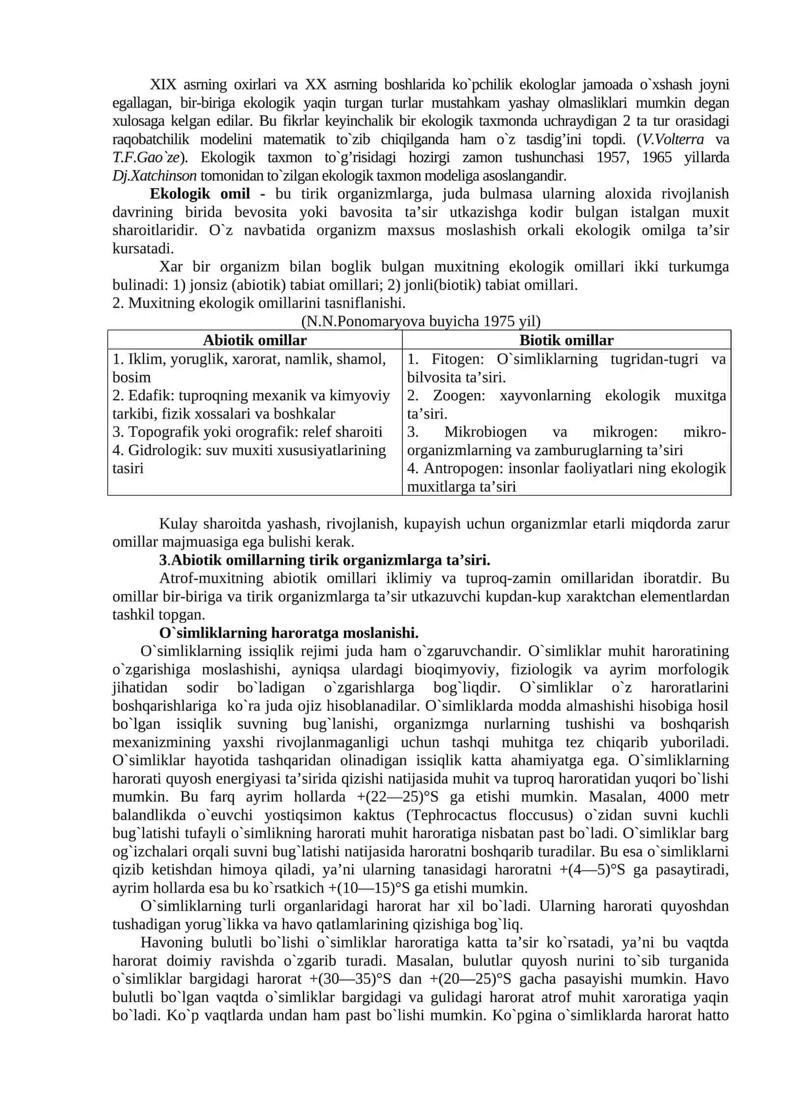 Organizm va muhit 4