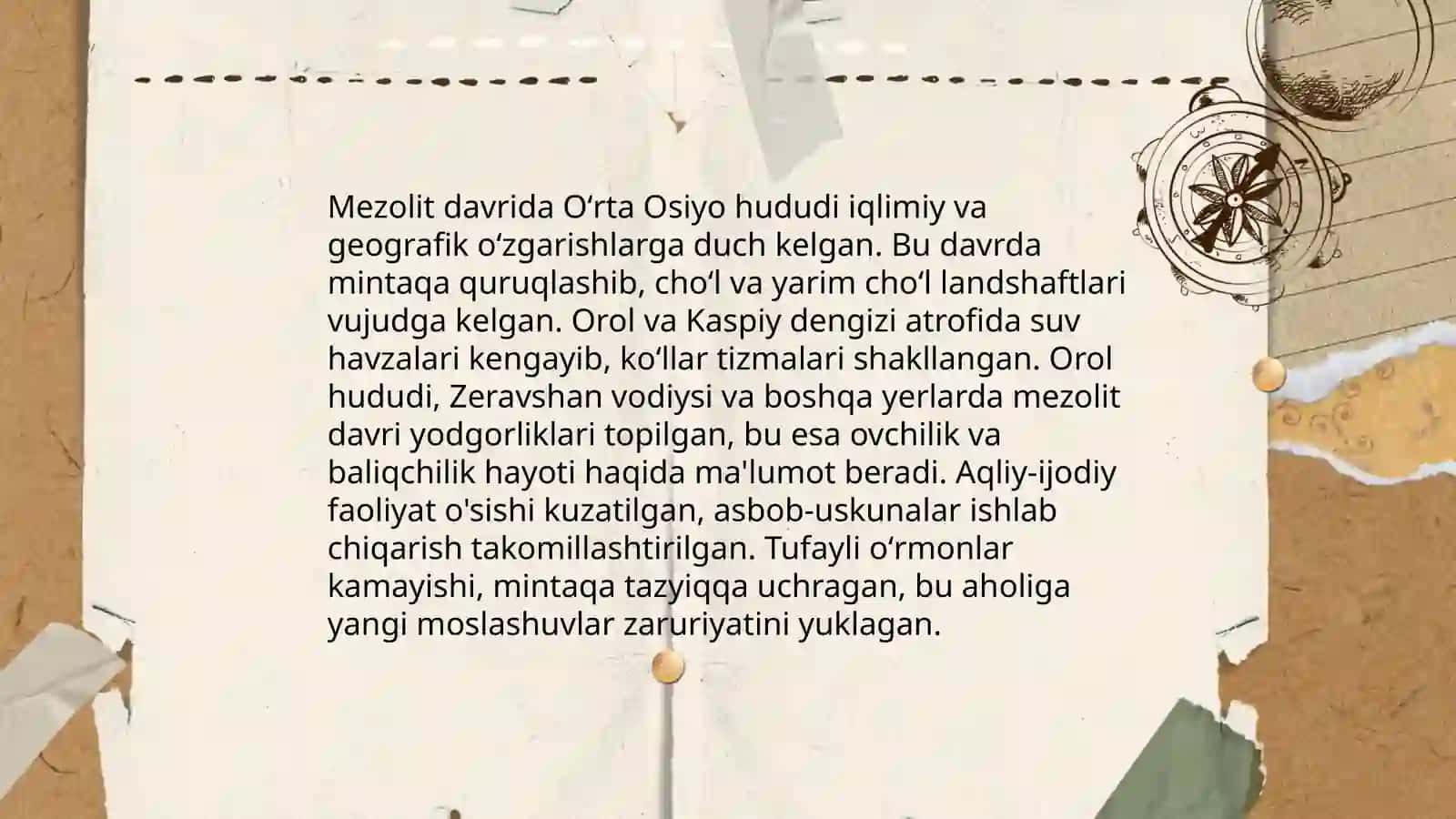 Oʻrta Osiyoda Mezolit davri 4