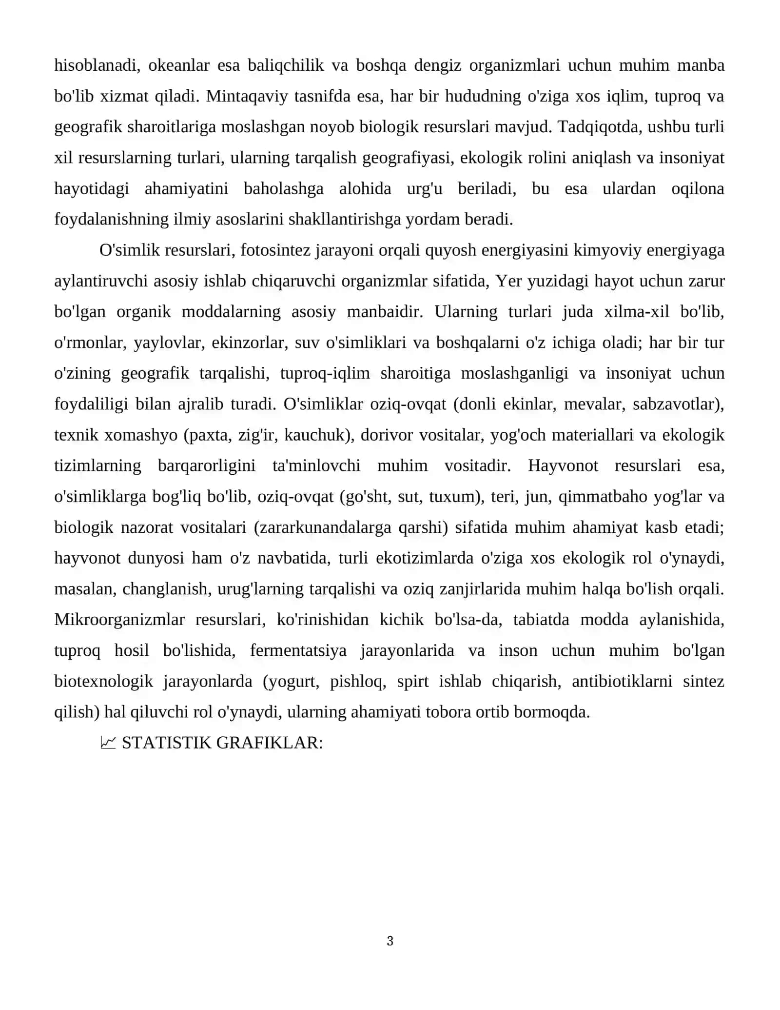 Biologik resurslar va ulardan foydalanish 4
