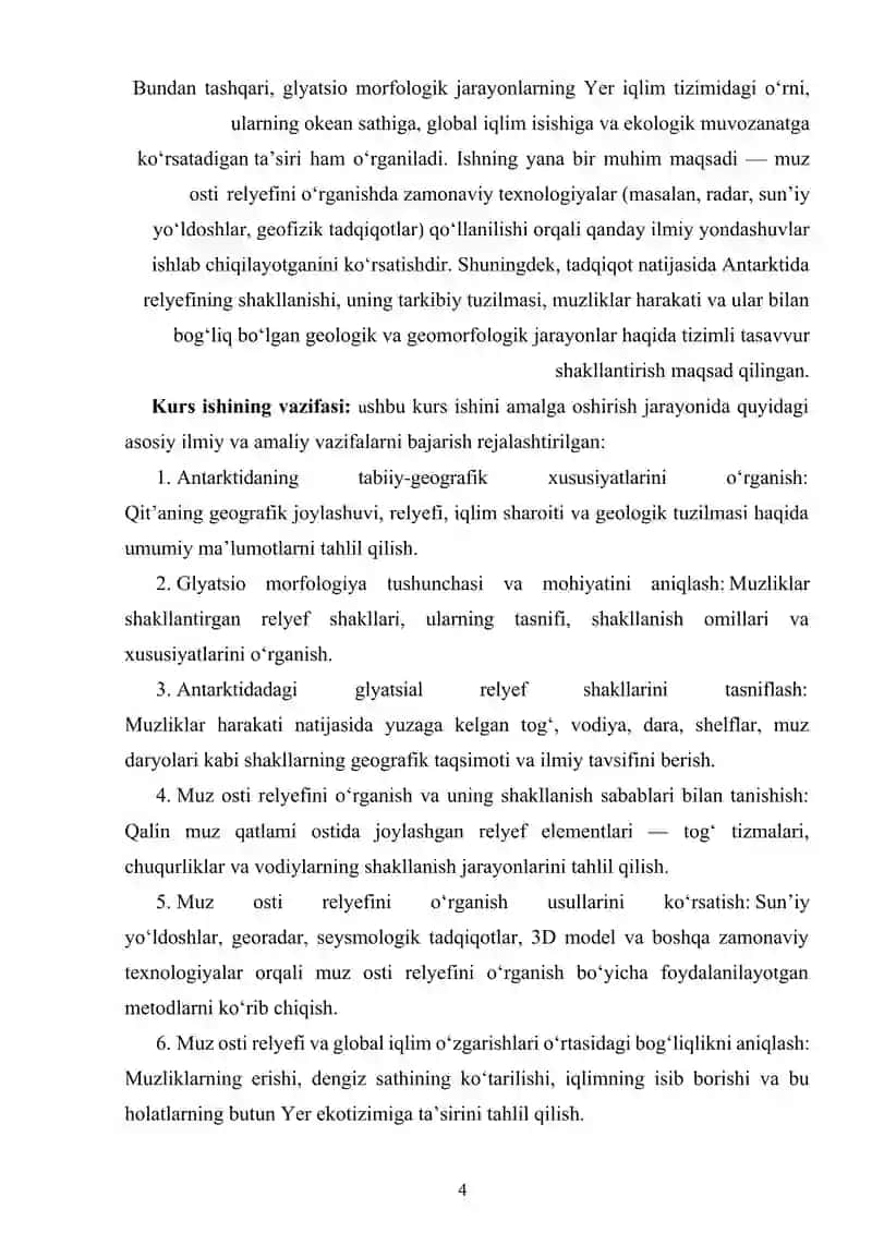 ANTARKTIDA GLYATSIO MORFOLOGIYASI. MUZ OSTI RELYEFI 4