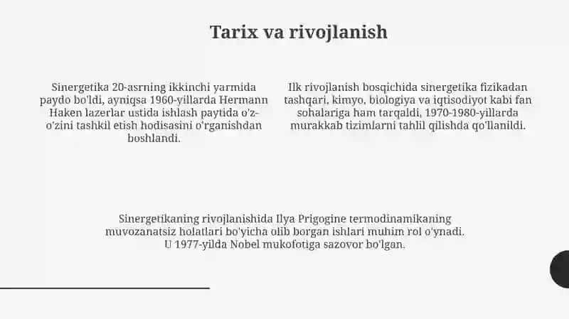 Sinergetika fanlararo ilmiy tadqiqot metodi 4