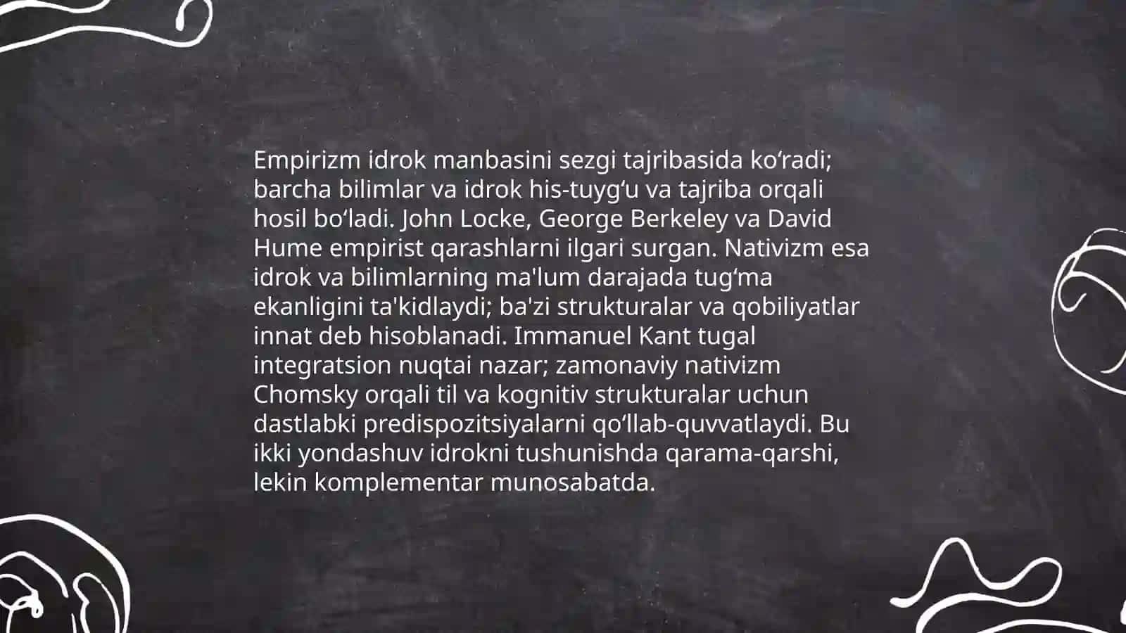 Sezgi borasidagi nazariyalar 4
