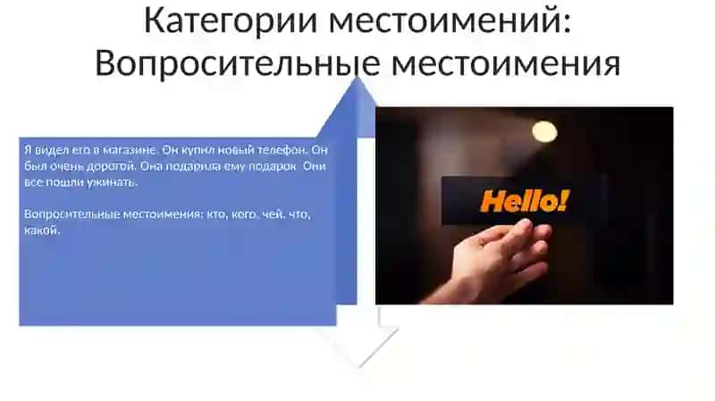Категории местоимений 4