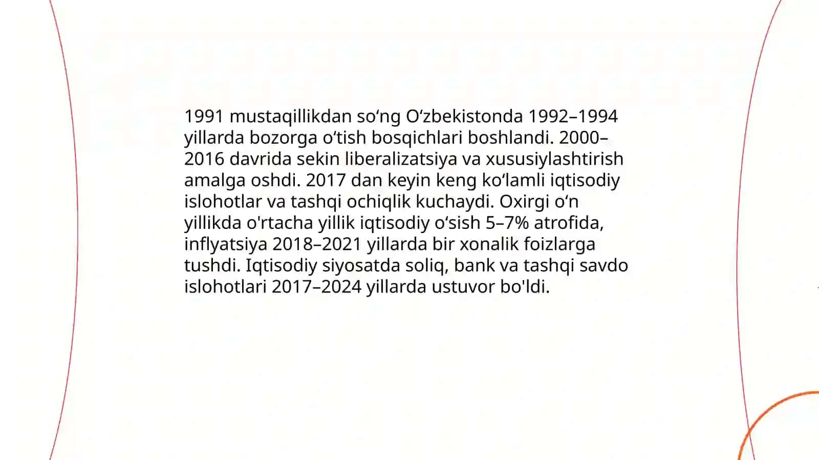 Oʻzbekiston va Jahondagi ozgarishlar 4