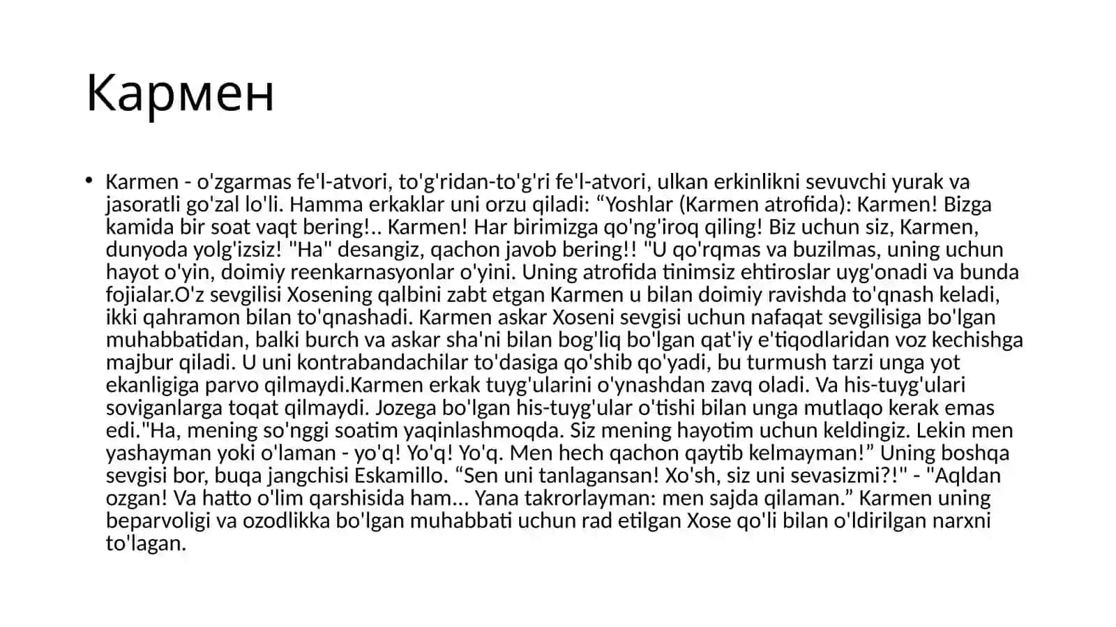 "Karmen" operasidan loyiha ishi 4